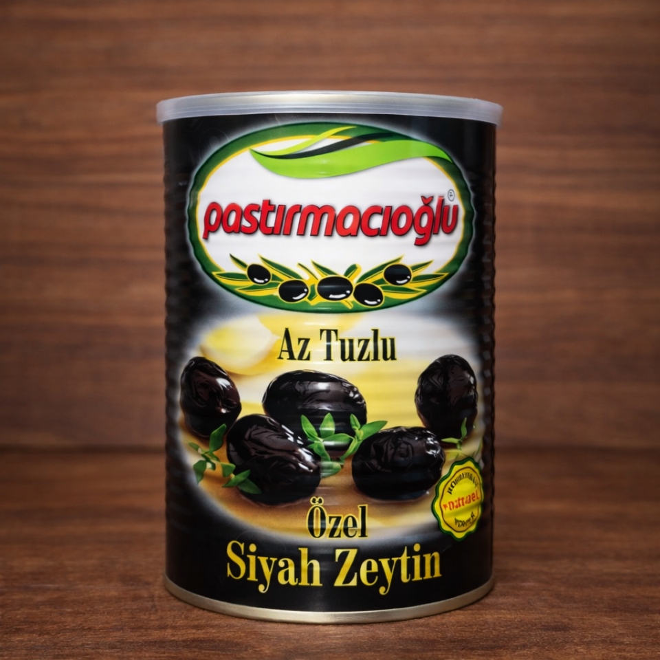 Pastırmacıoğlu Az Tuzlu Siyah Zeytin 800 gr