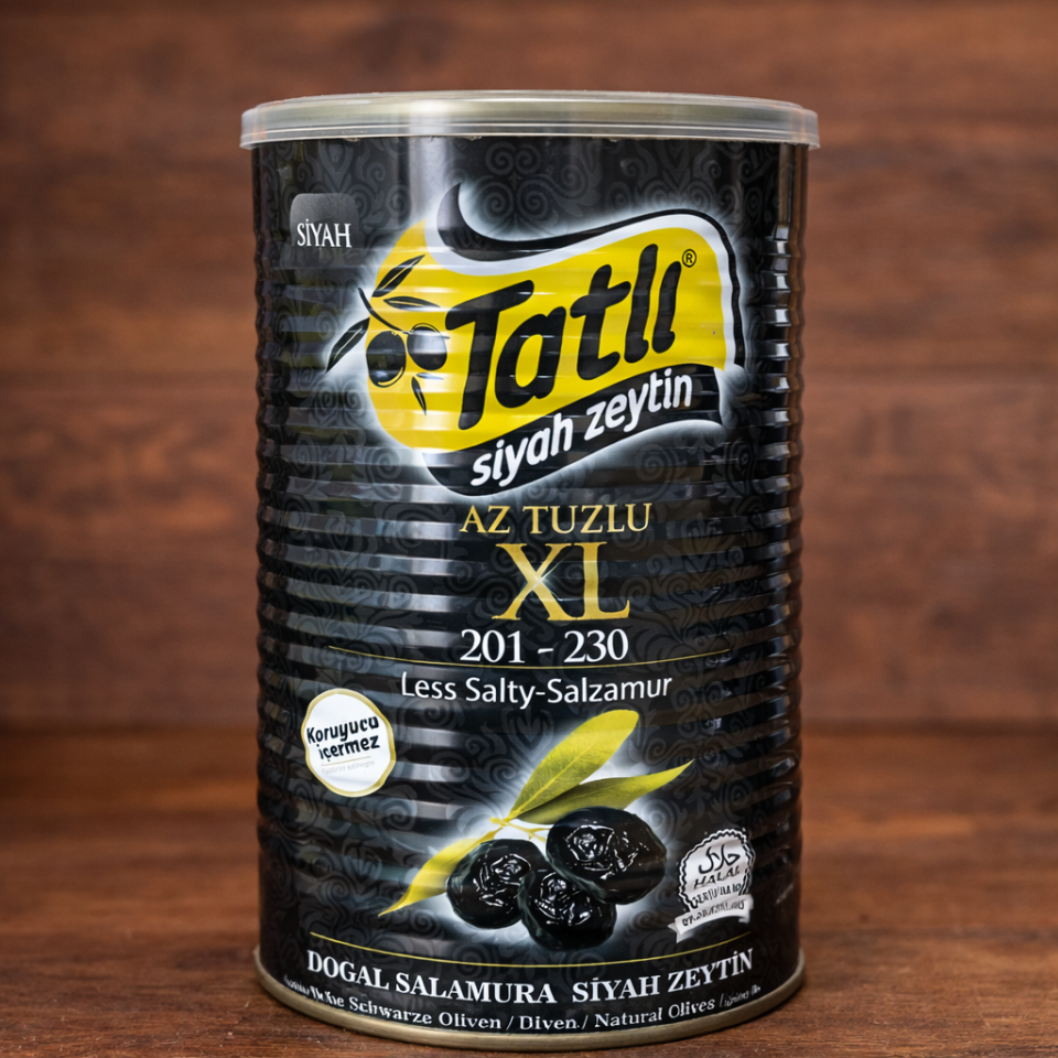 Tatlı Az Tuzlu XL Siyah Zeytin