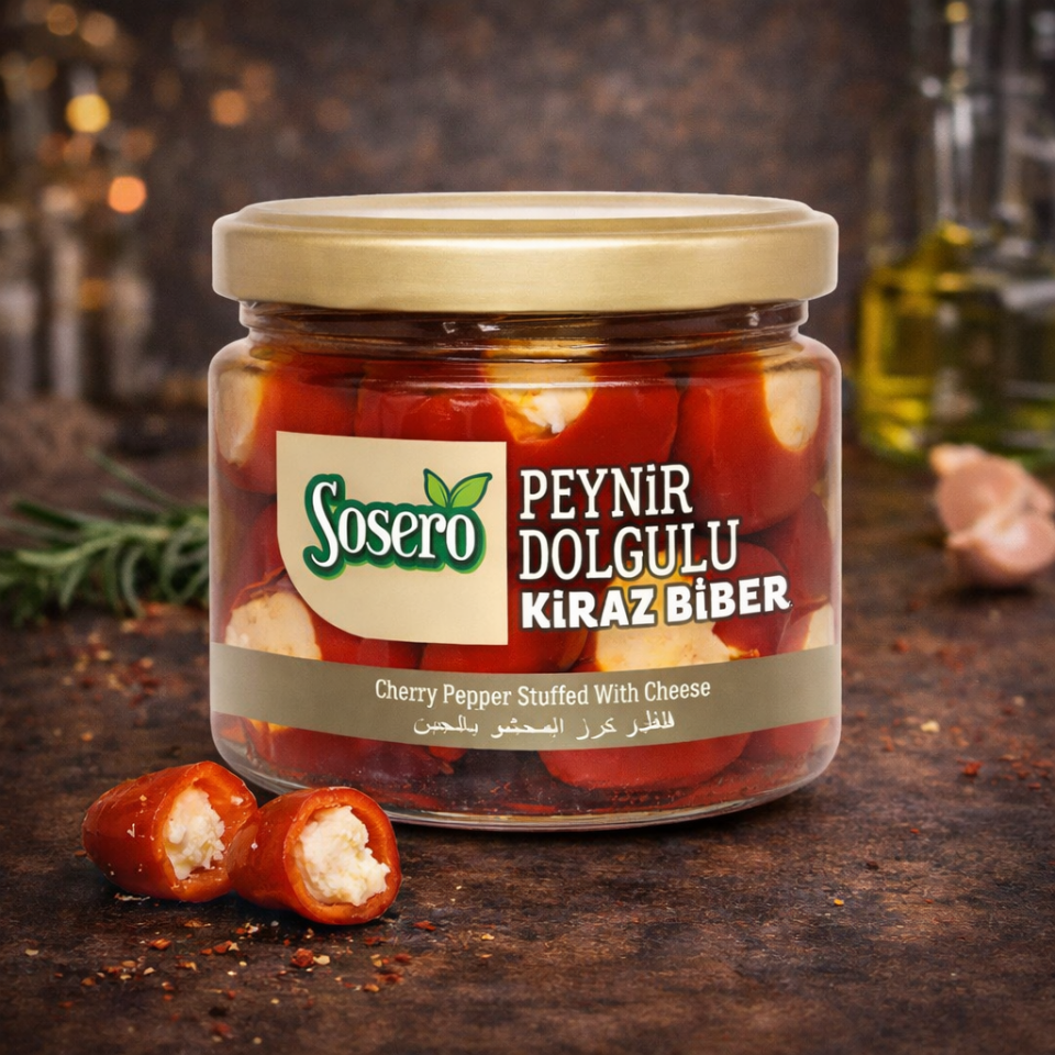Sosero Peynir Dolgulu Kiraz Biber