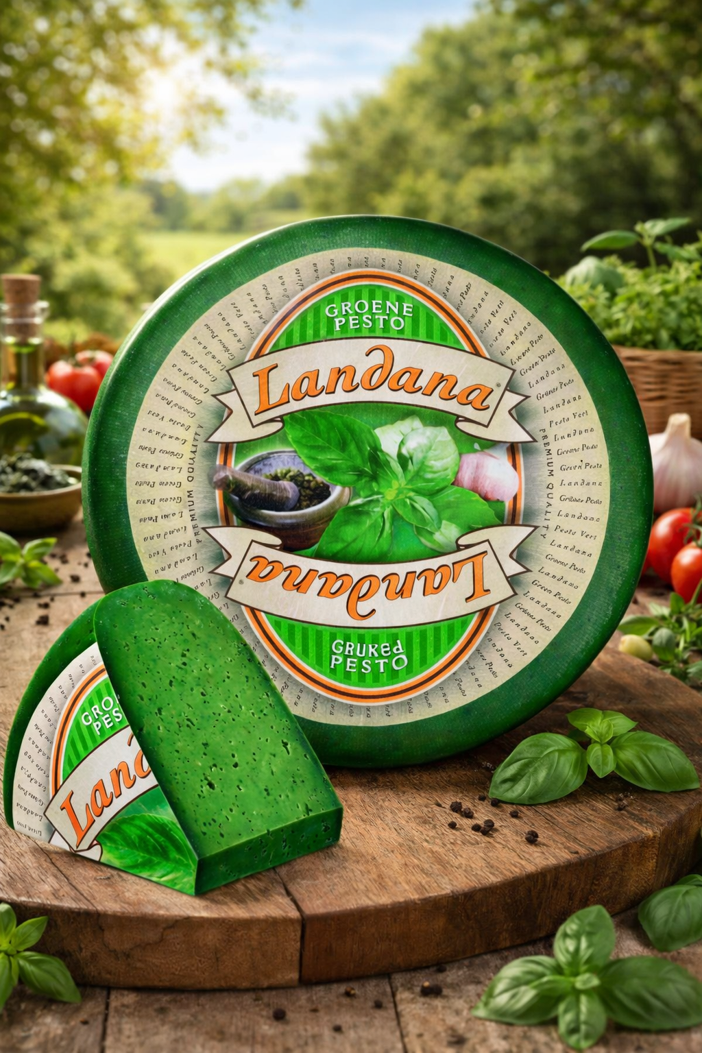 Landana Fesleğenli Yeşil Gouda Peyniri